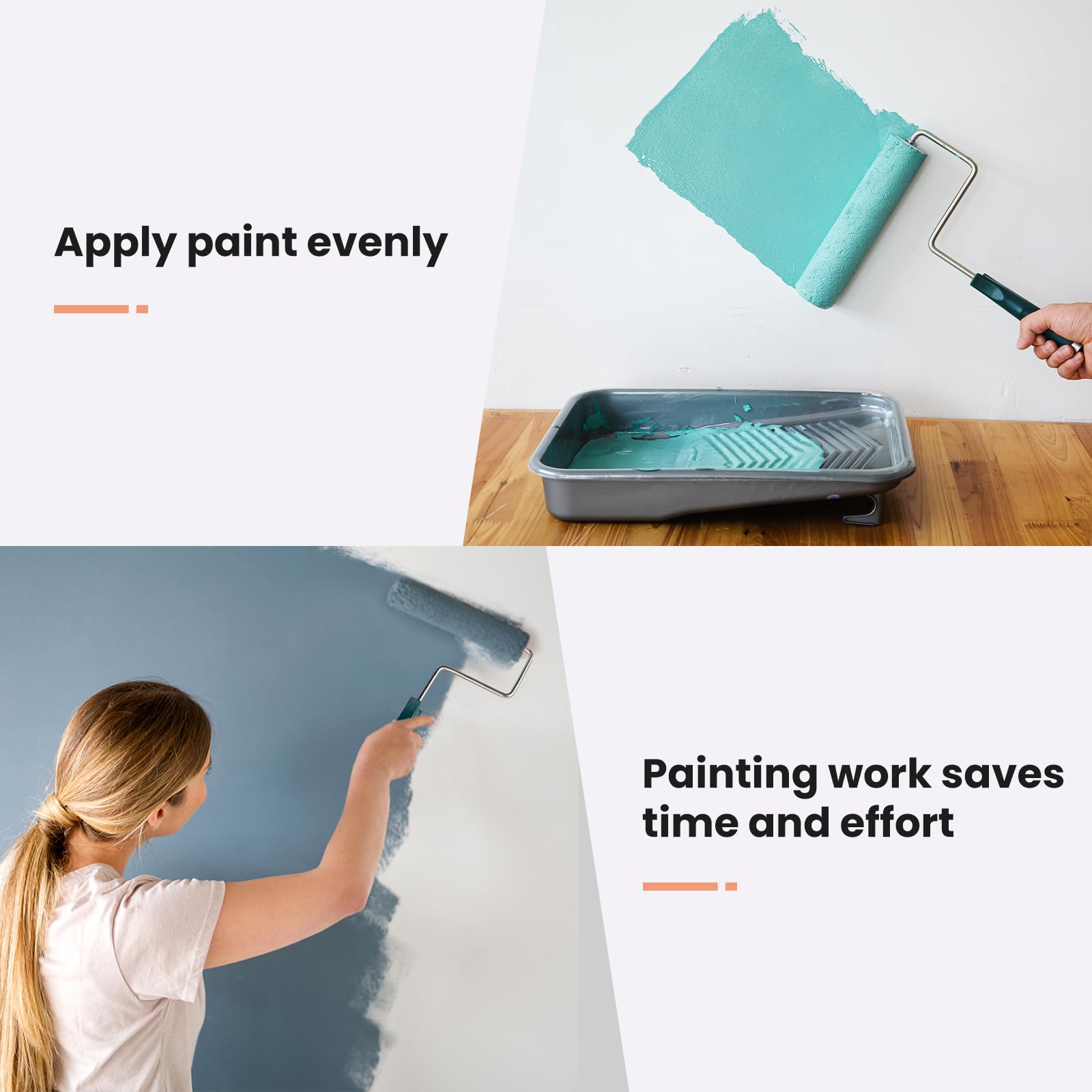 Mister Rui protective drop cloth shielding floors during painting tasks.