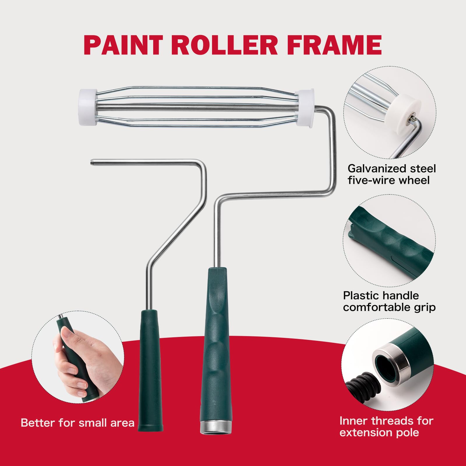 Mister Rui textured interior tray distributes paint evenly.