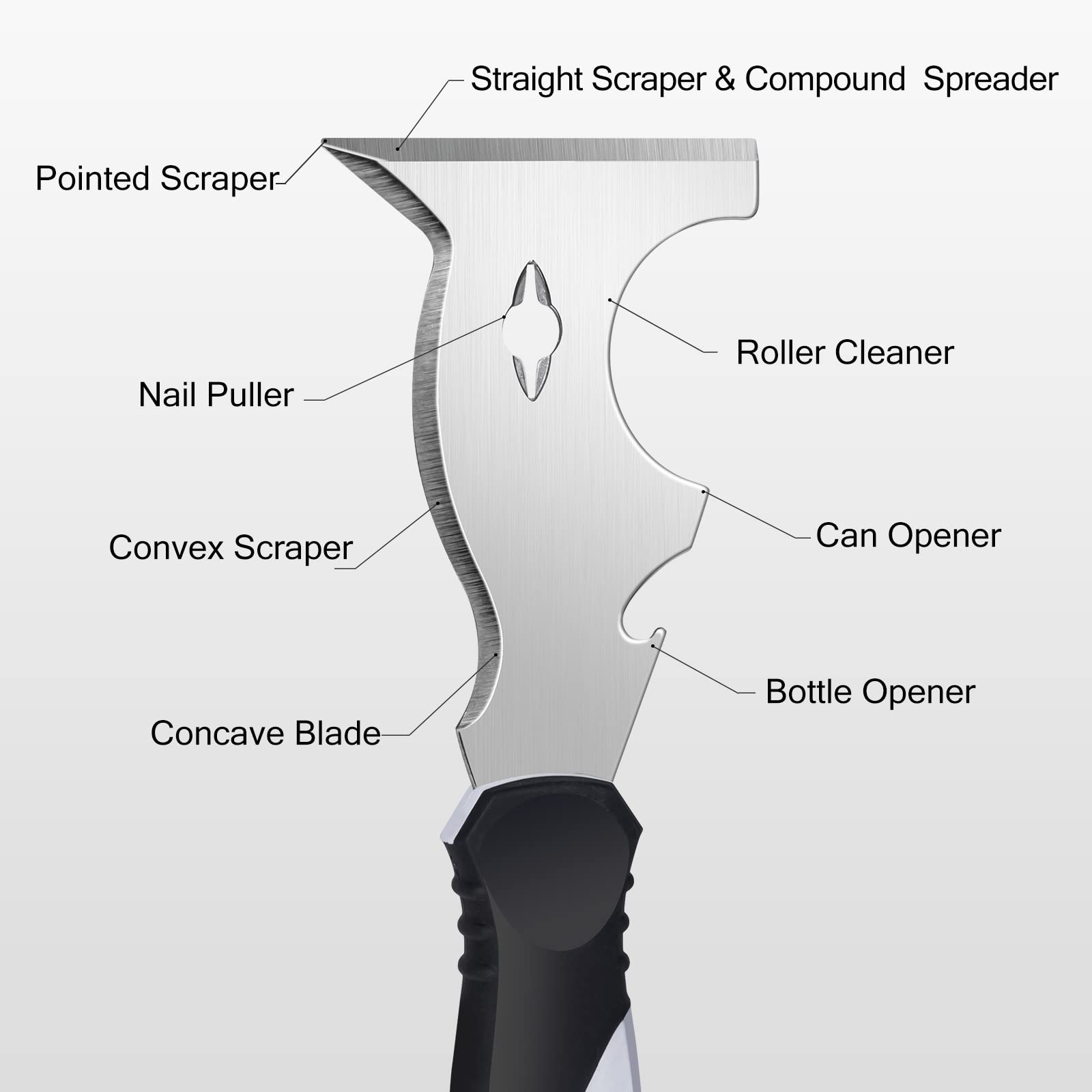 Mister Rui three-pack paint scrapers, a multi-tool for efficient home improvement projects
