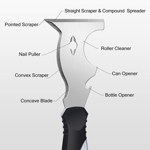Mister Rui three-pack paint scrapers, a multi-tool for efficient home improvement projects