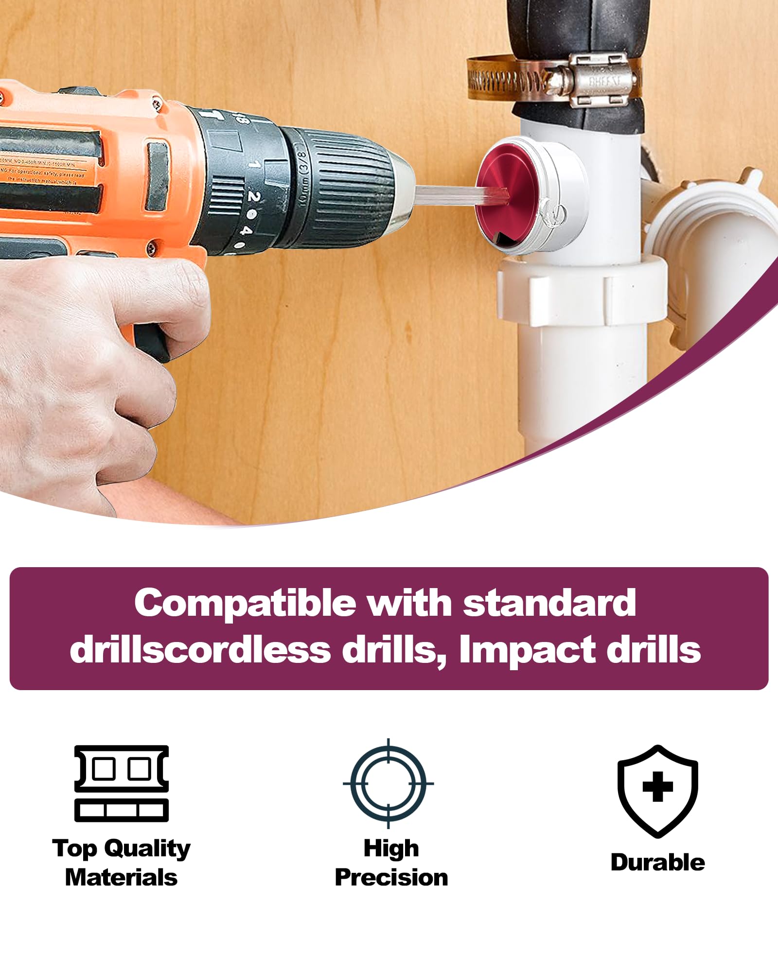 Misurel PVC fitting saver works across PVC, PP, PE, ABS pipes