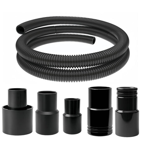 MITENSLE 10 ft dust hose kit contents for quick tool connections and easy dust pickup