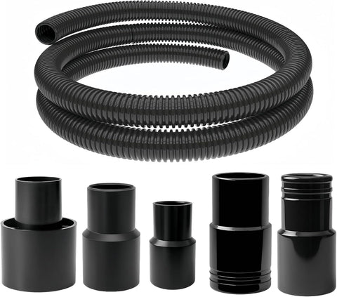 MITENSLE 164-foot dust collection hose ready for quick tool connections and clean workshops.