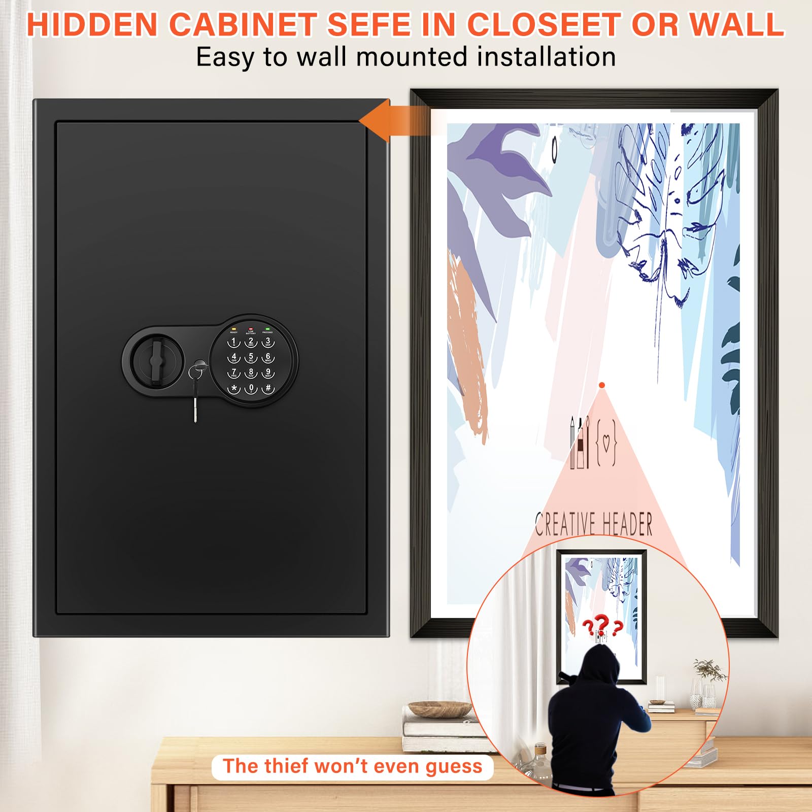 Mitlvge anti-theft alarm with silent mode enhances security options
