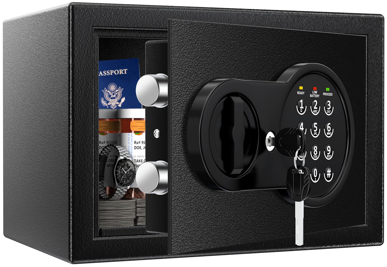 Mitlvge safe box front view for discreet home storage