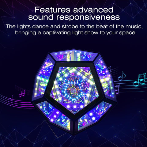 MITO Infinity Mirror Light offers 258 effects to tailor ambience