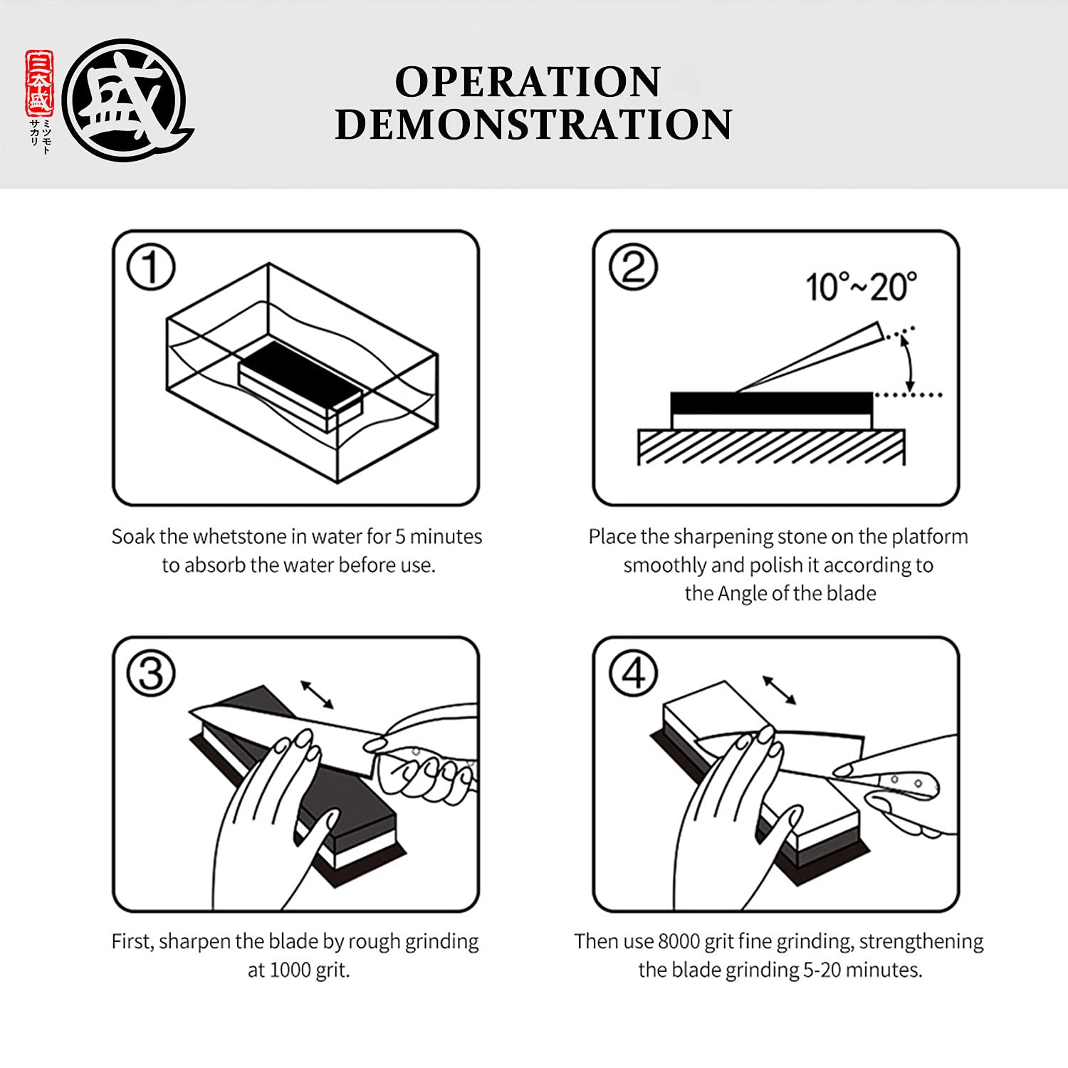 MITSUMOTO SAKARI multipurpose sharpening stone in kitchen use.