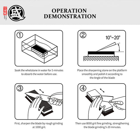 MITSUMOTO SAKARI multipurpose sharpening stone in kitchen use.