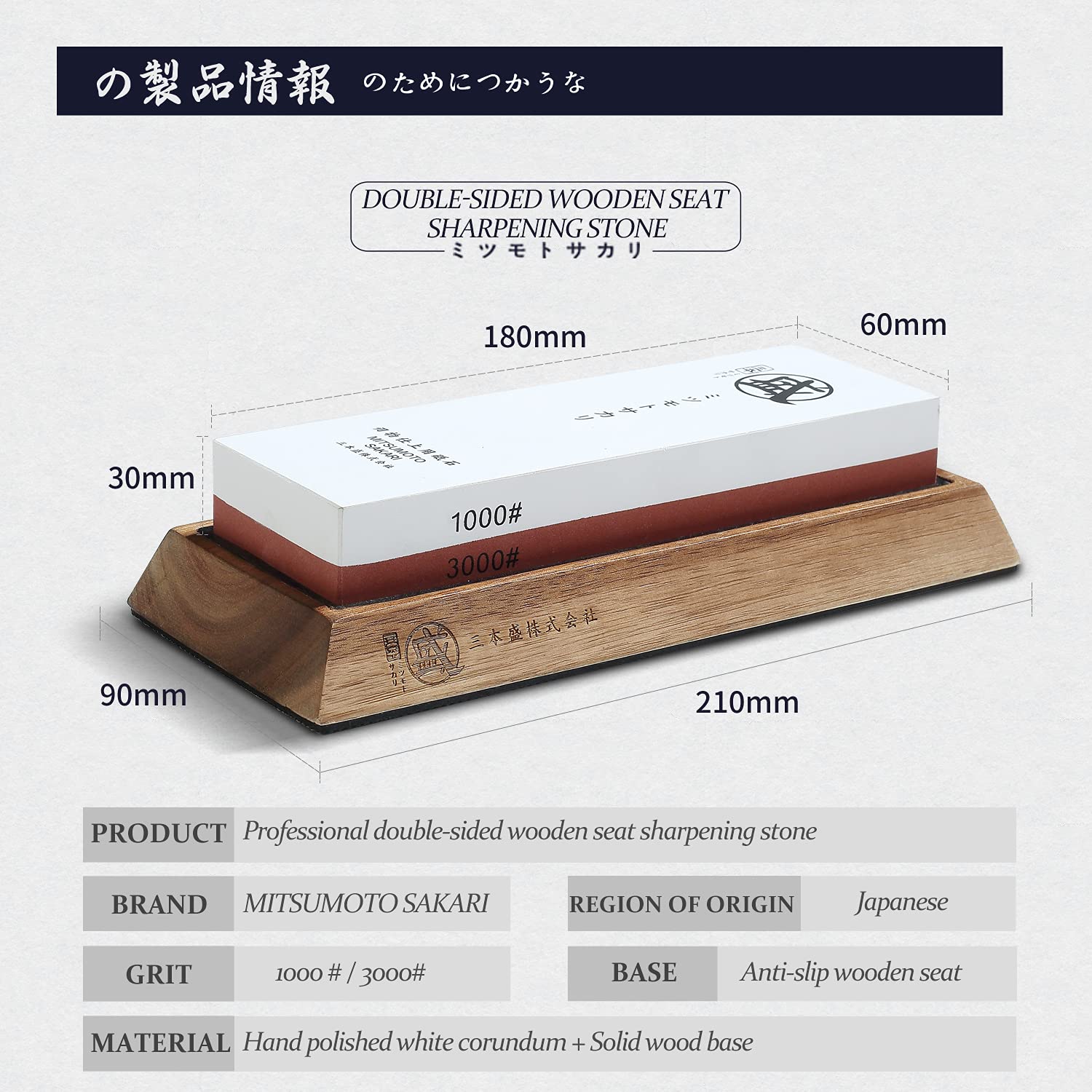 MITSUMOTO SAKARI whetstone being soaked in water before use.