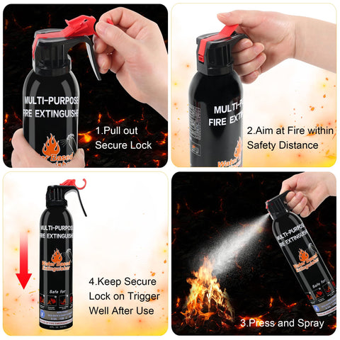 MITUKIYOUNG fire extinguisher kitchen safe for oil and cooking fires