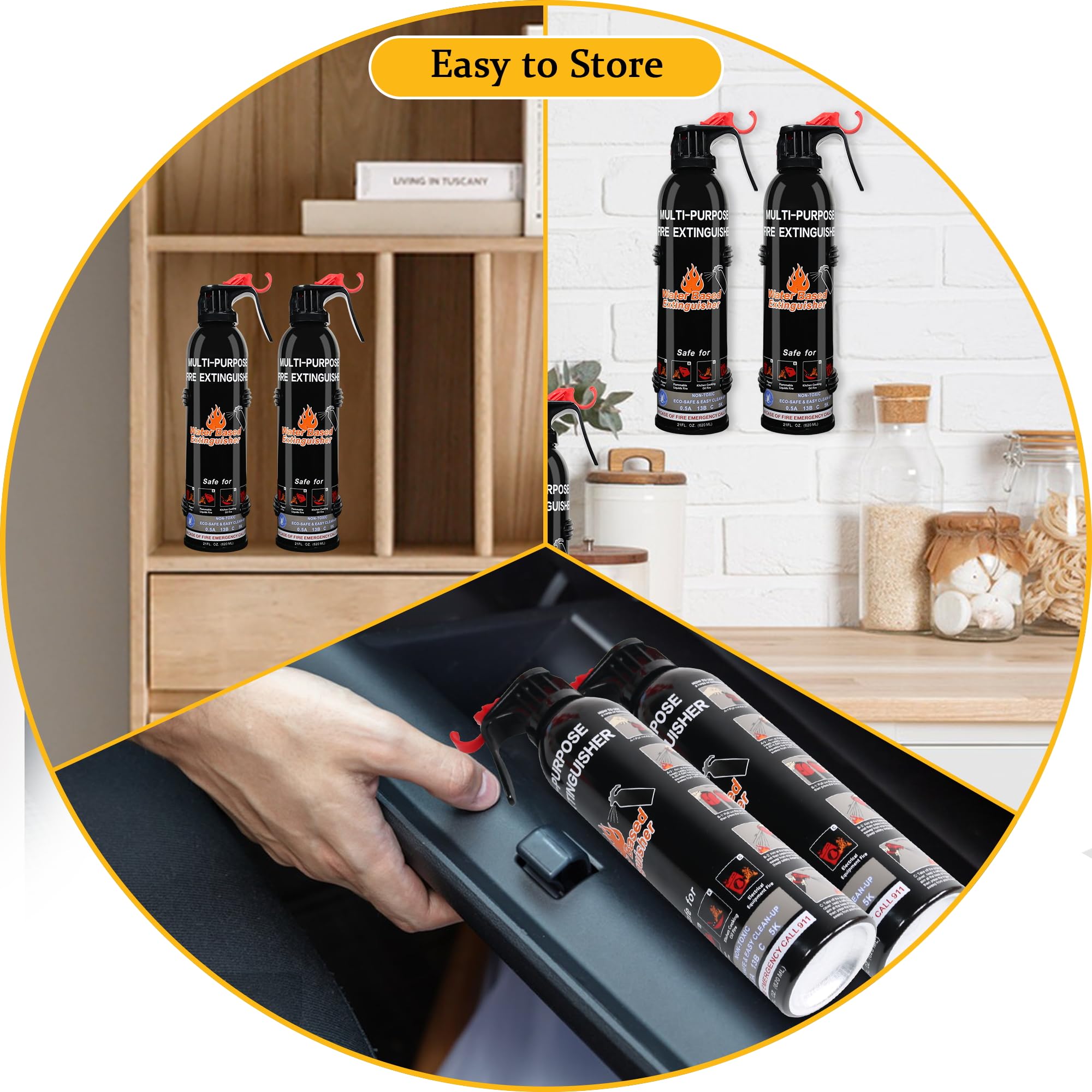 MITUKIYOUNG fire extinguisher water-based leaves no messy residue