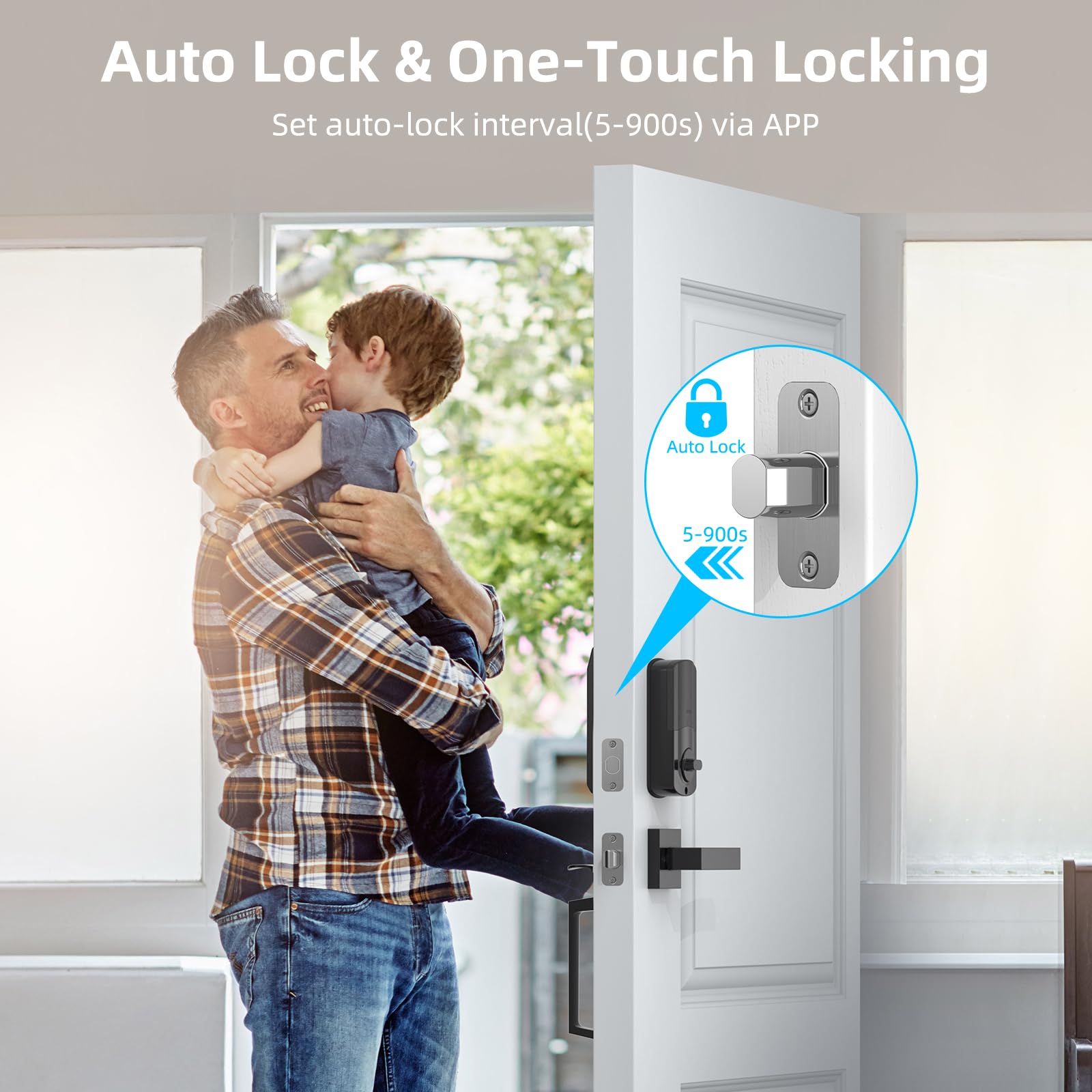 Miuedo app control for locking/unlocking from your phone.