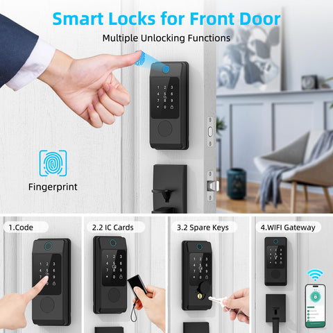 Miuedo fingerprint sensor for quick, secure unlocking by touch.