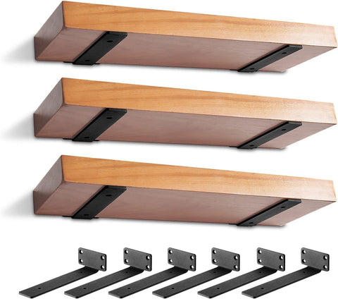 MIUGO 6-inch heavy-duty bracket close-up with rust-resistant coating for durability.