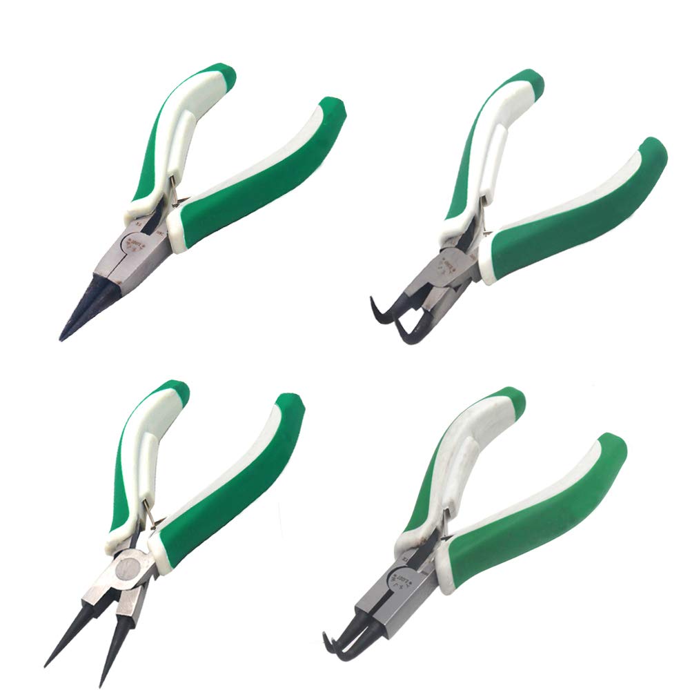 Miular four-piece snap ring pliers set with external straight jaws for quick retaining ring removal.