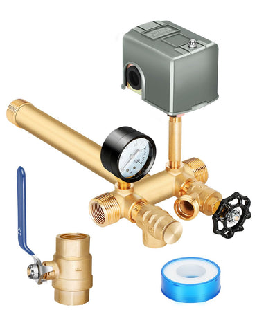 Miumoon upgraded 1x11-inch well pressure tank tee shown for quick installation and reliable water flow.