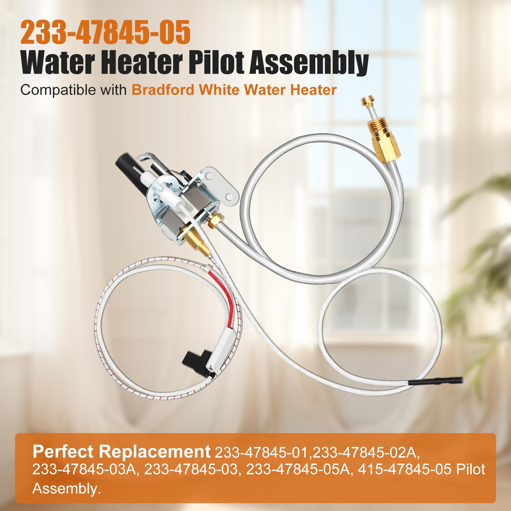 Easy-installation tip image showing hand installing pilot assembly.