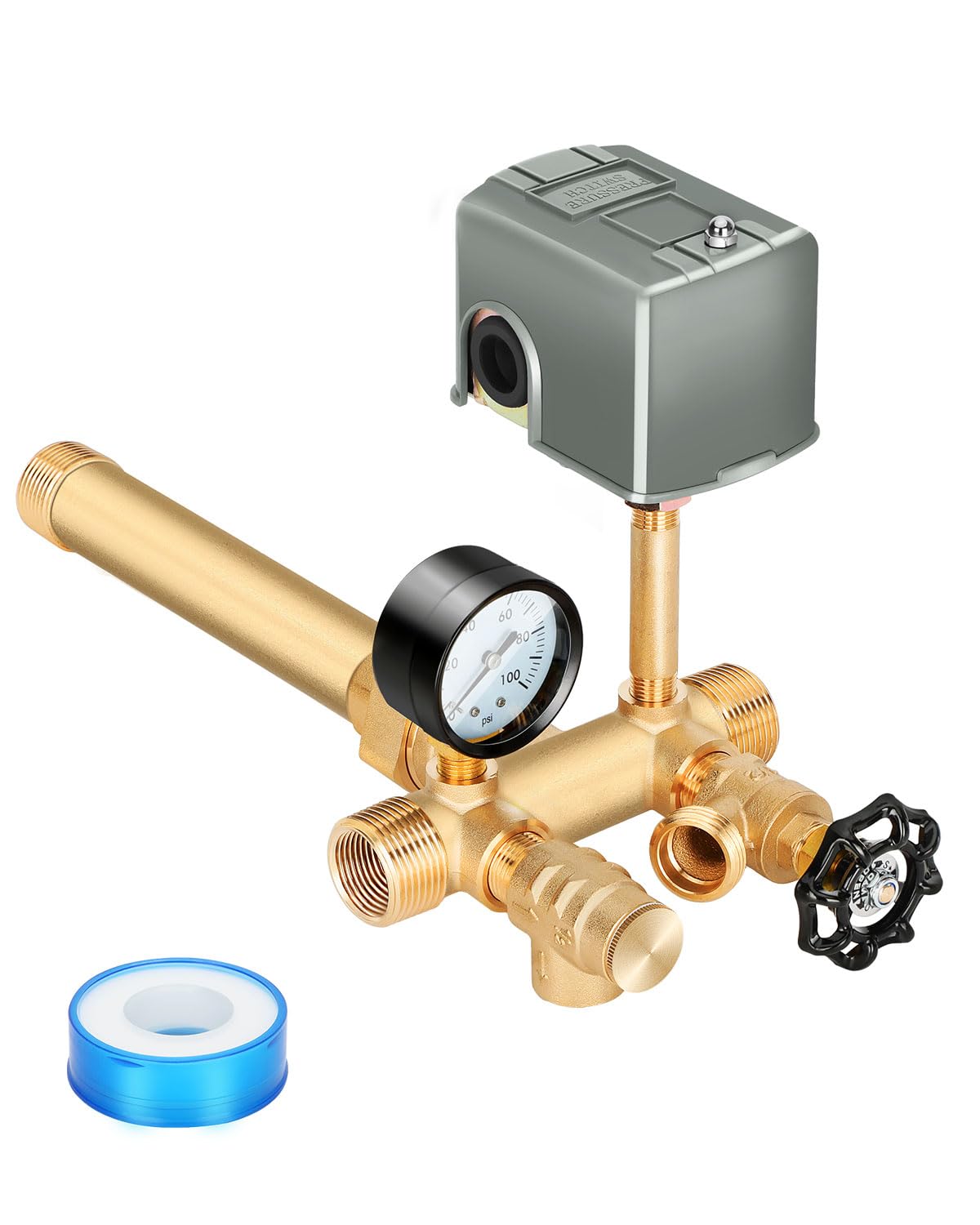 Miumoon well tank tee with union for secure installation