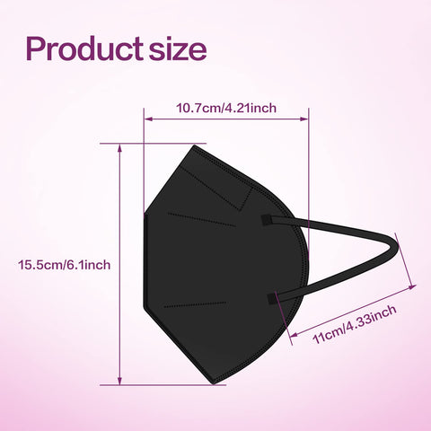 Miuphro KN95 five-layer design offers higher filtration potential and comfort.