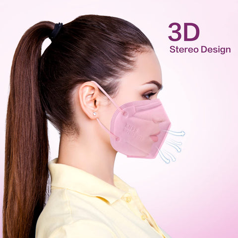 Miuphro KN95 mask color palette grey pink red purple blue for matching outfits