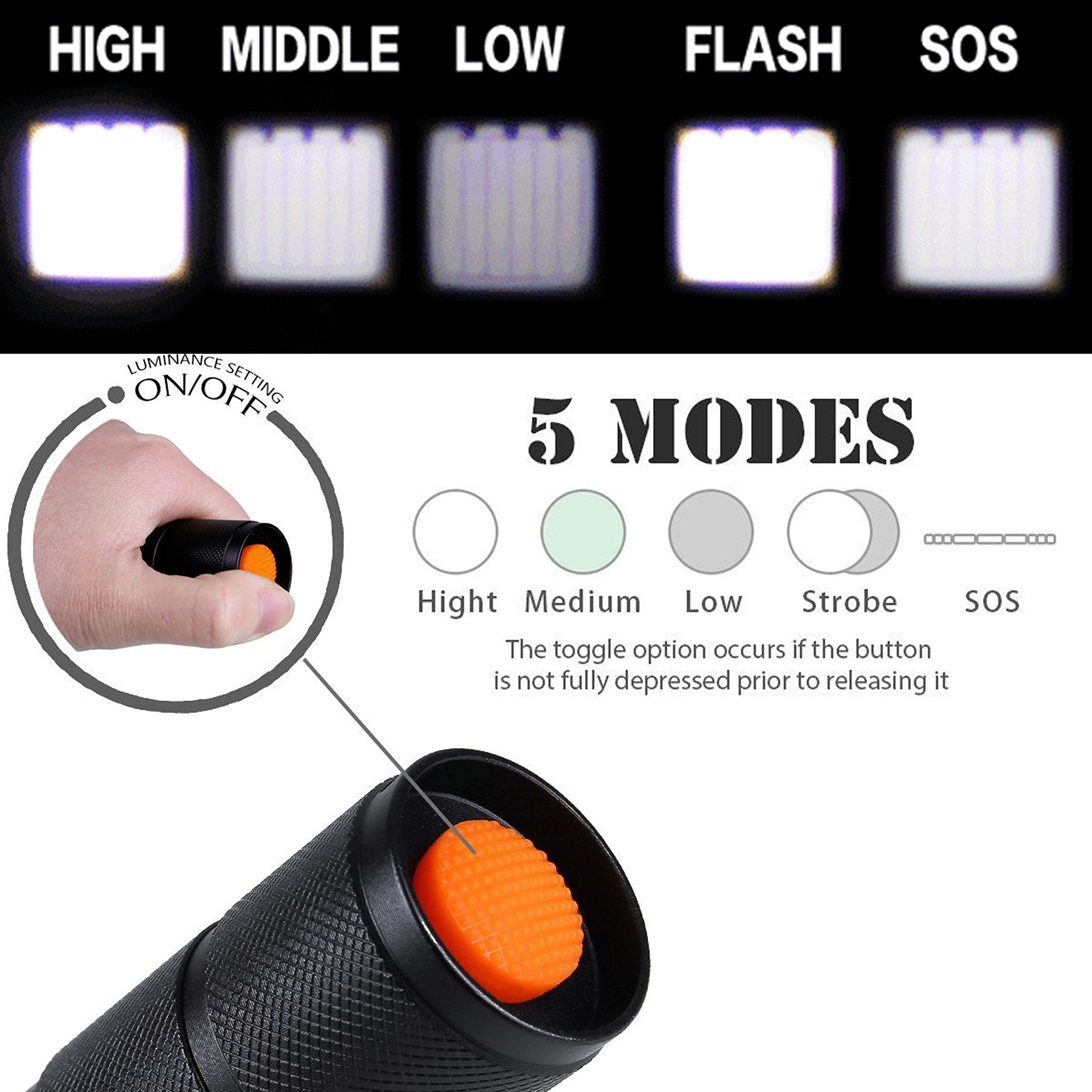 Miuree waterproof-design flashlight suitable for changing weather conditions.