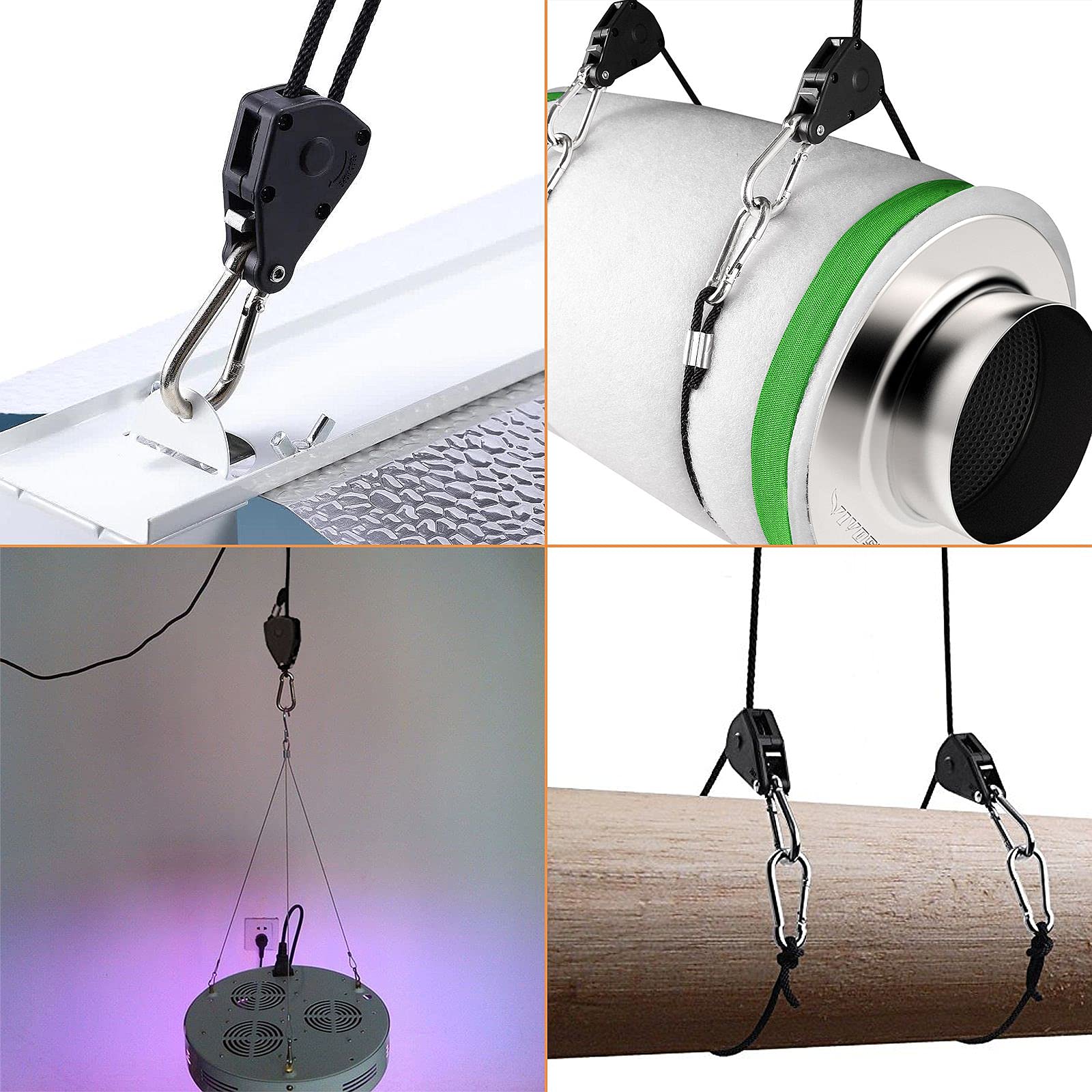 MIVIDE 150lbs capacity per pair supports diverse containment and lifting tasks.