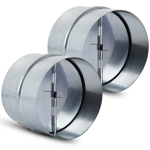 MIVIDE backdraft damper 4 inch pack for reliable one-way airflow in ducts