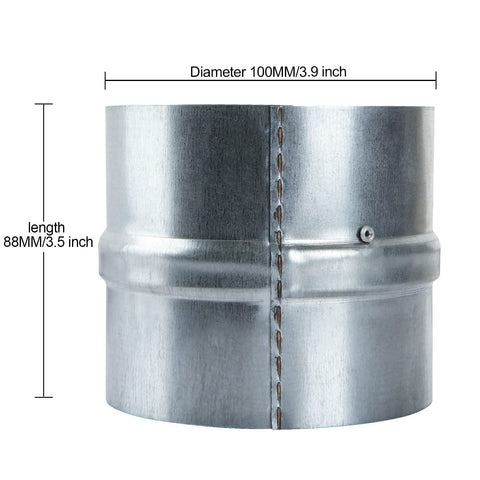 MIVIDE galvanized steel damper body designed for durable duct protection