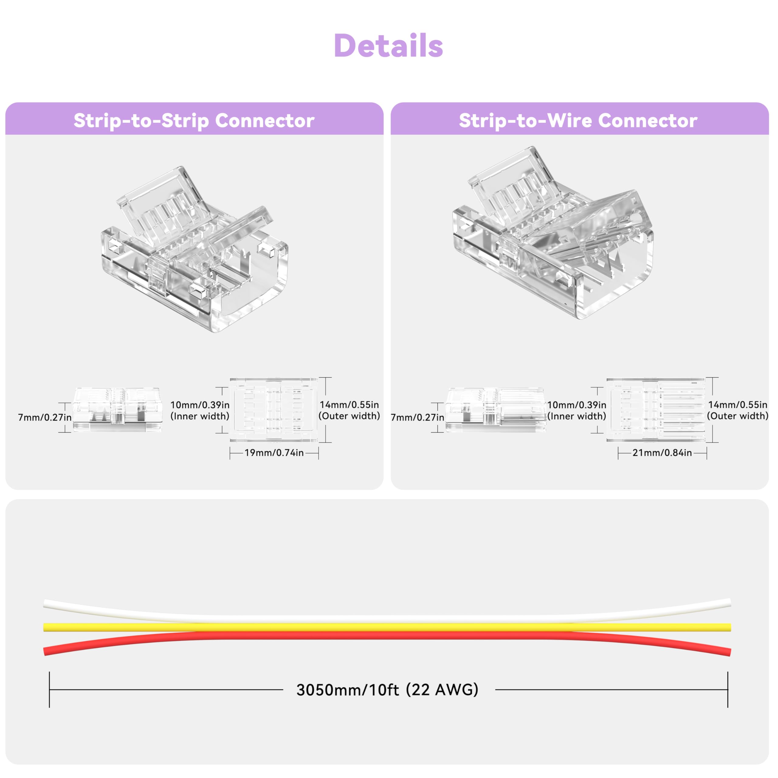 MIWISE 8ft extension cable offers flexible wiring options for layouts.