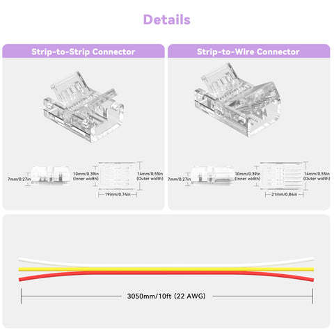 MIWISE 8ft extension cable offers flexible wiring options for layouts.