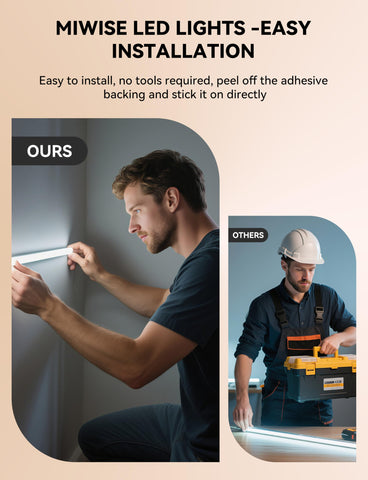 MIWISE 24V COB strip offers 11 brightness levels for versatile ambiance