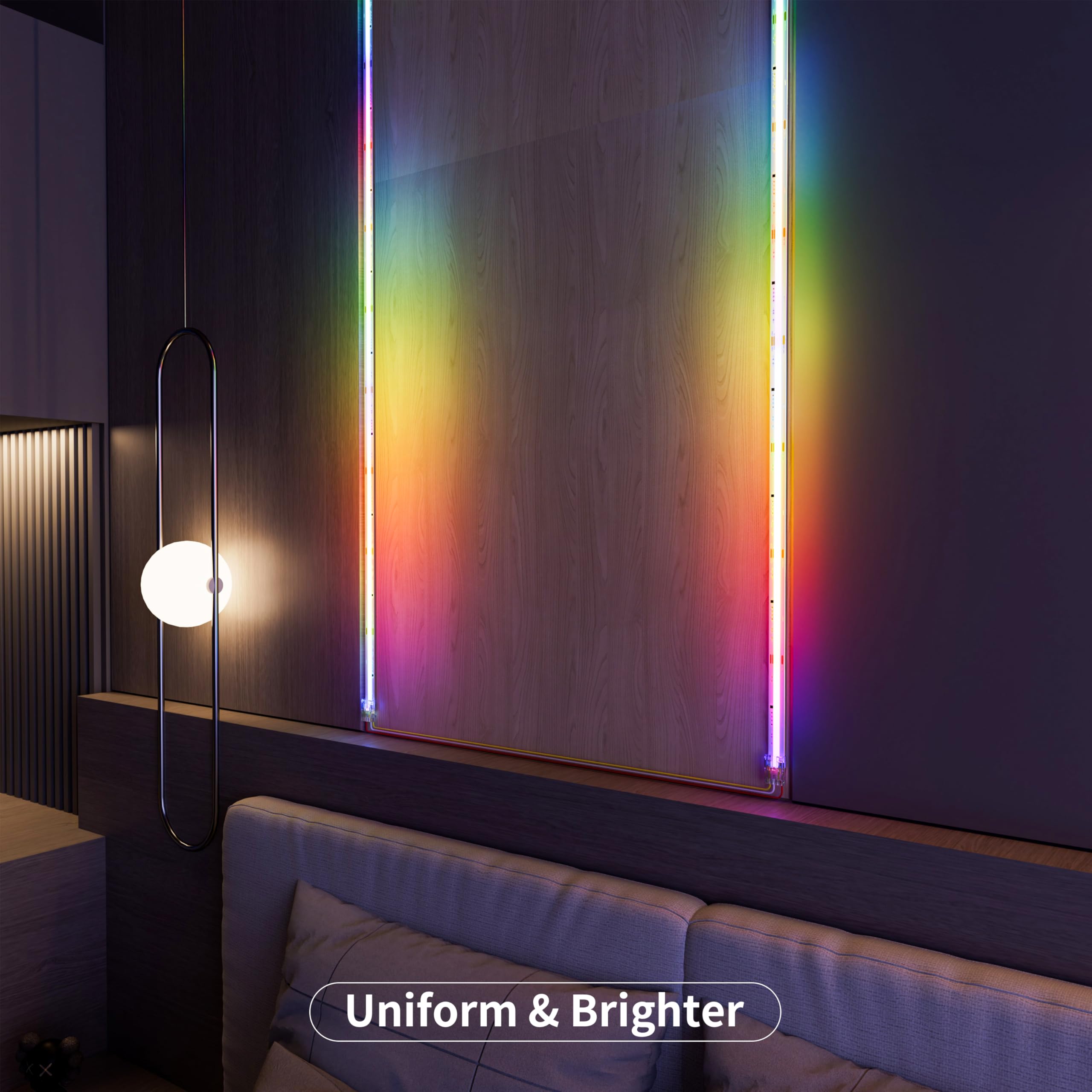 MIWISE party lighting with RGB effects enhances festive atmosphere