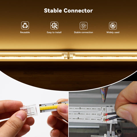 MIWISE reusable connectors save time on future lighting upgrades.