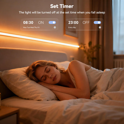 MIWISE RGB COB LED strip delivers a wide 180-degree beam for even illumination.