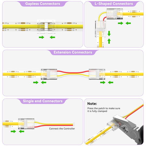 MIWISE strip-to-wire connectors bundle supports 16 connections for projects.