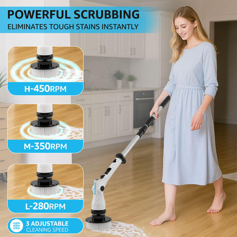 Compact and lightweight Mixbugg scrubber stored after use.