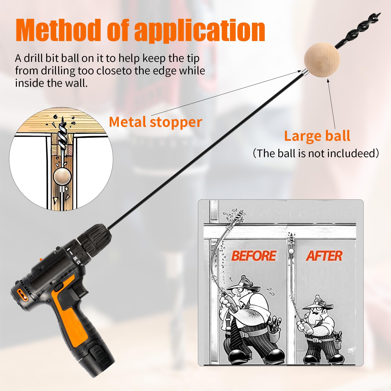 Mixiflor wall installation setup shows pointed cutter head for cables on finished surfaces.