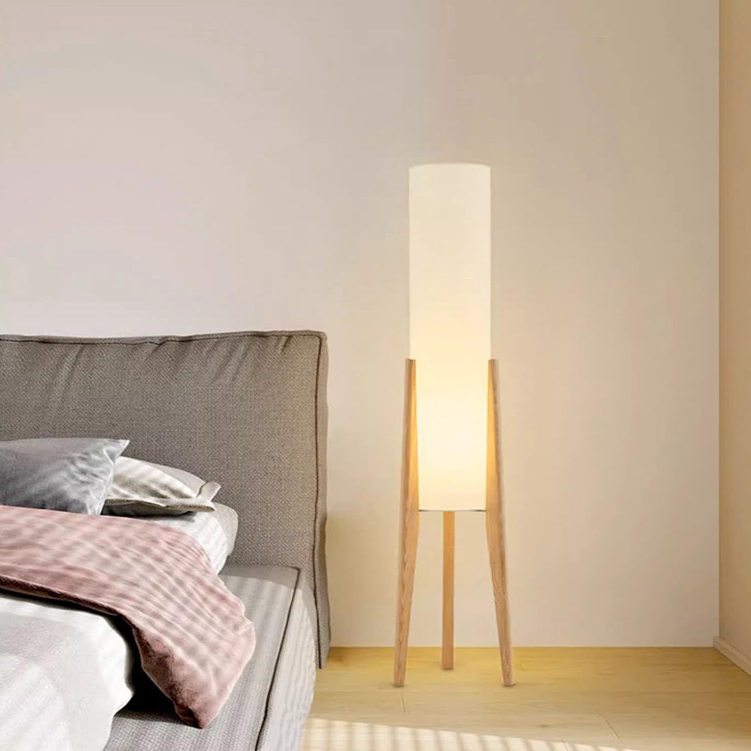 MIXL living room scene showing ambient floor lamp.