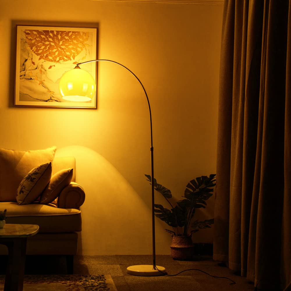 MIXL Orange Arc Lamp base providing stable support on home floors