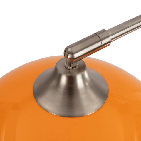 MIXL Orange Arc Lamp marble base emphasizing stability and premium feel