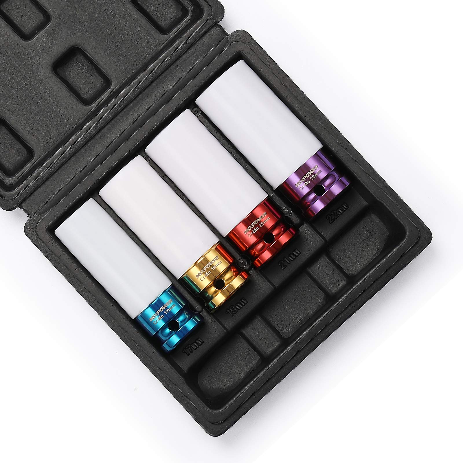 MIXPOWER 12-drive packaging showing organized deep sockets for easy selection