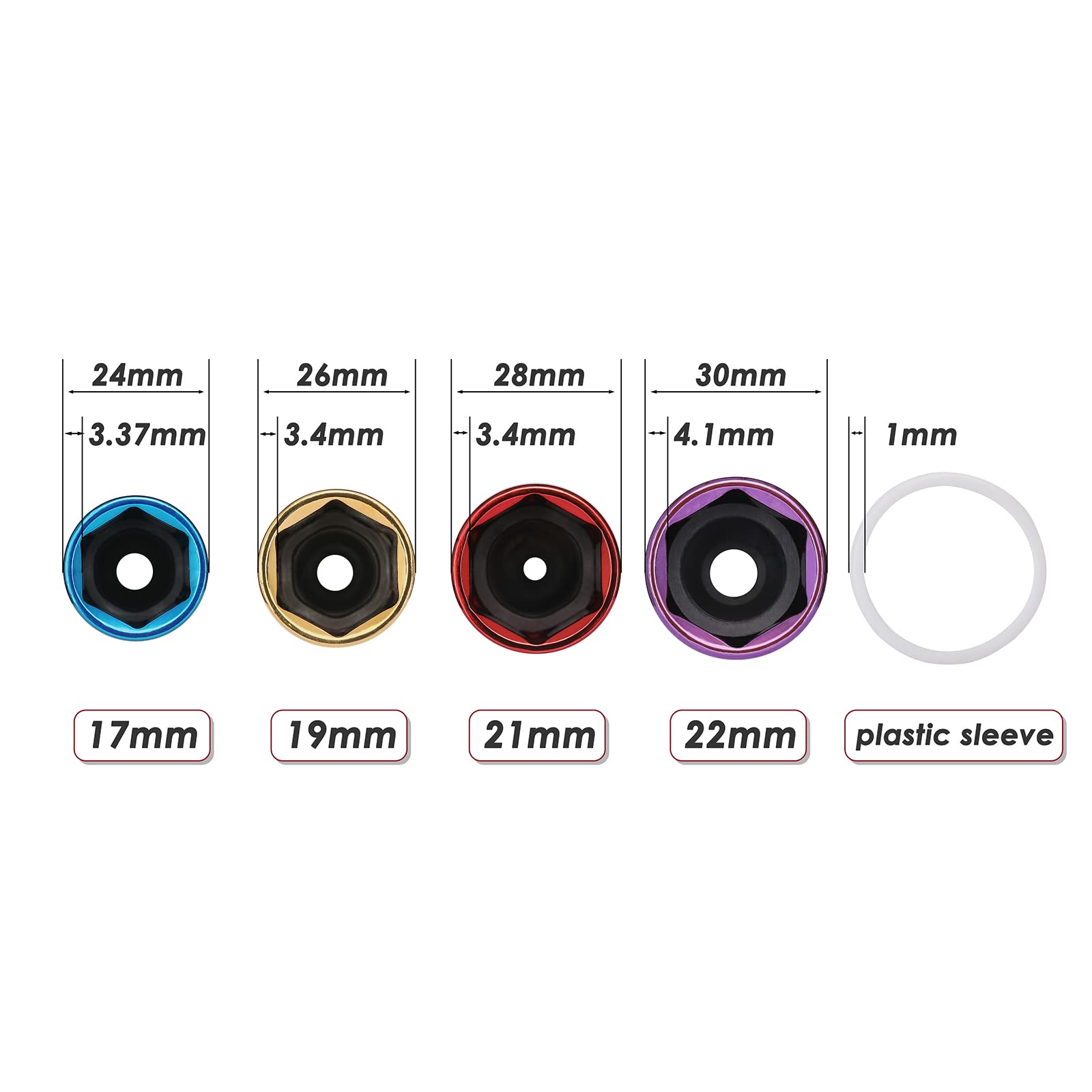 MIXPOWER 12-drive 22mm deep socket complements metric set