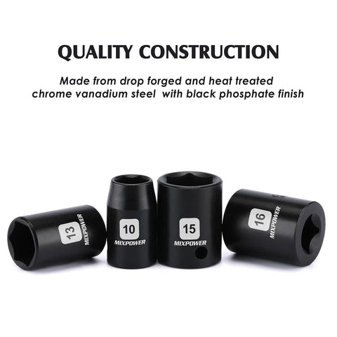 MIXPOWER 15mm shallow socket for mid-range bolt tasks