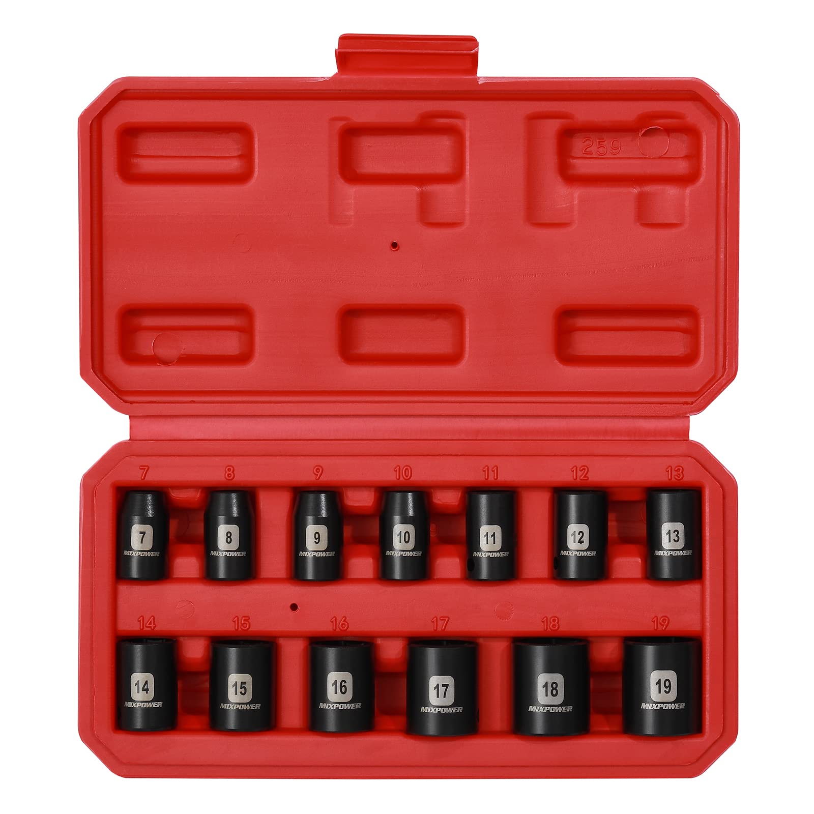 MIXPOWER 7mm shallow socket for tight fasteners and high-torque tasks