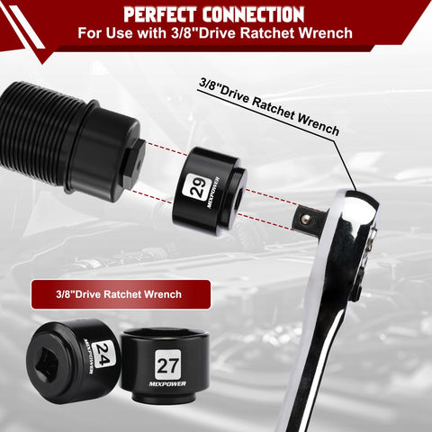 MIXPOWER 30mm oil filter socket enabling easier access under crowded engines