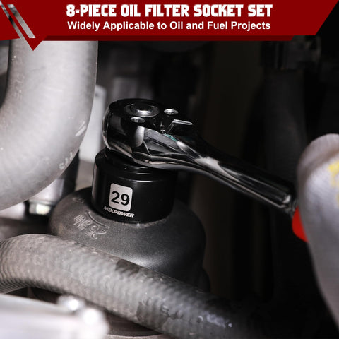 MIXPOWER 38mm oil filter socket convenient for many OEM caps