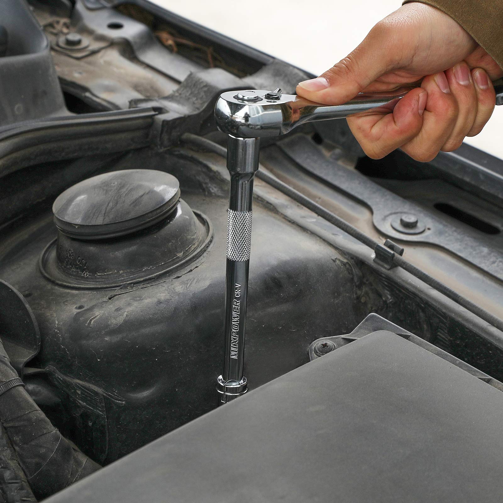 MIXPOWER 5-inch 1/2-inch extension bar compact grip.