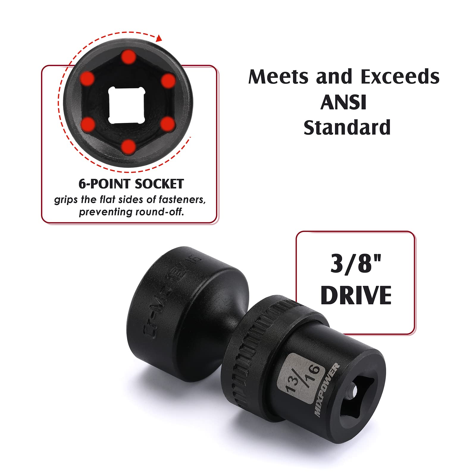 MIXPOWER 12-piece set organized for easy transport and access.
