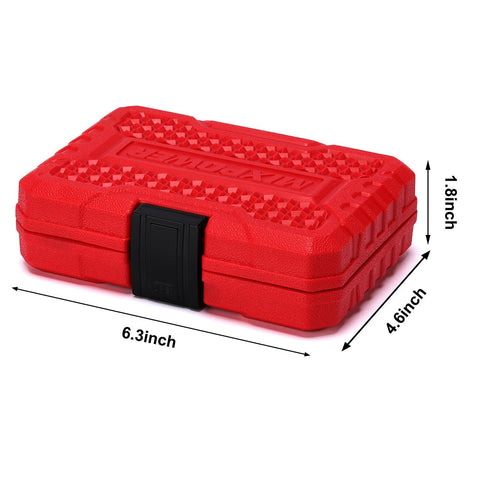 MIXPOWER shallow sockets in a compact organized rail for storage