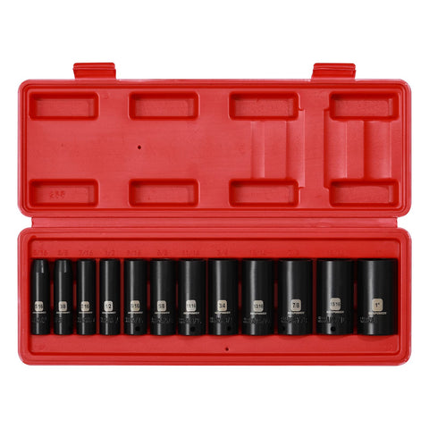 MIXPOWER CR-V steel deep sockets deliver durability for heavy-duty projects.